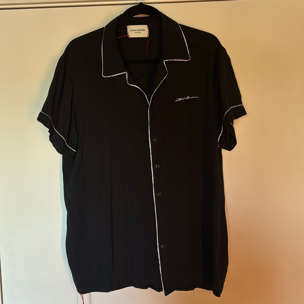 Lifted Anchors Rhinestone Button Up Shirt